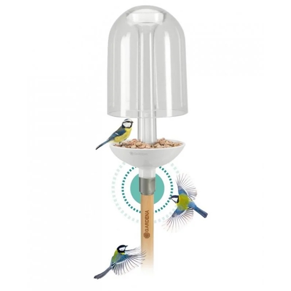 ჩიტების მკვებავი Gardena 11380-20, BirdFeeder, White