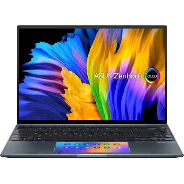 ნოუთბუქი Asus Zenbook 14X OLED 14" UHD, i7-1165G7, 16GB, 1TB SSD, GeForce MX450 2GB, W11H, Grey