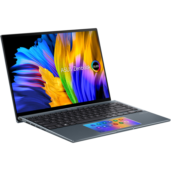 ნოუთბუქი Asus Zenbook 14X OLED 14" UHD, i7-1165G7, 16GB, 1TB SSD, GeForce MX450 2GB, W11H, Grey