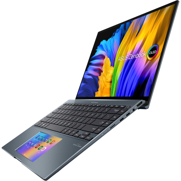 ნოუთბუქი Asus Zenbook 14X OLED 14" UHD, i7-1165G7, 16GB, 1TB SSD, GeForce MX450 2GB, W11H, Grey