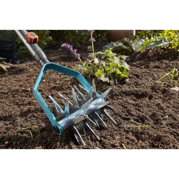 Gardena 03196-20, Combisystem Star Tiller, Blue