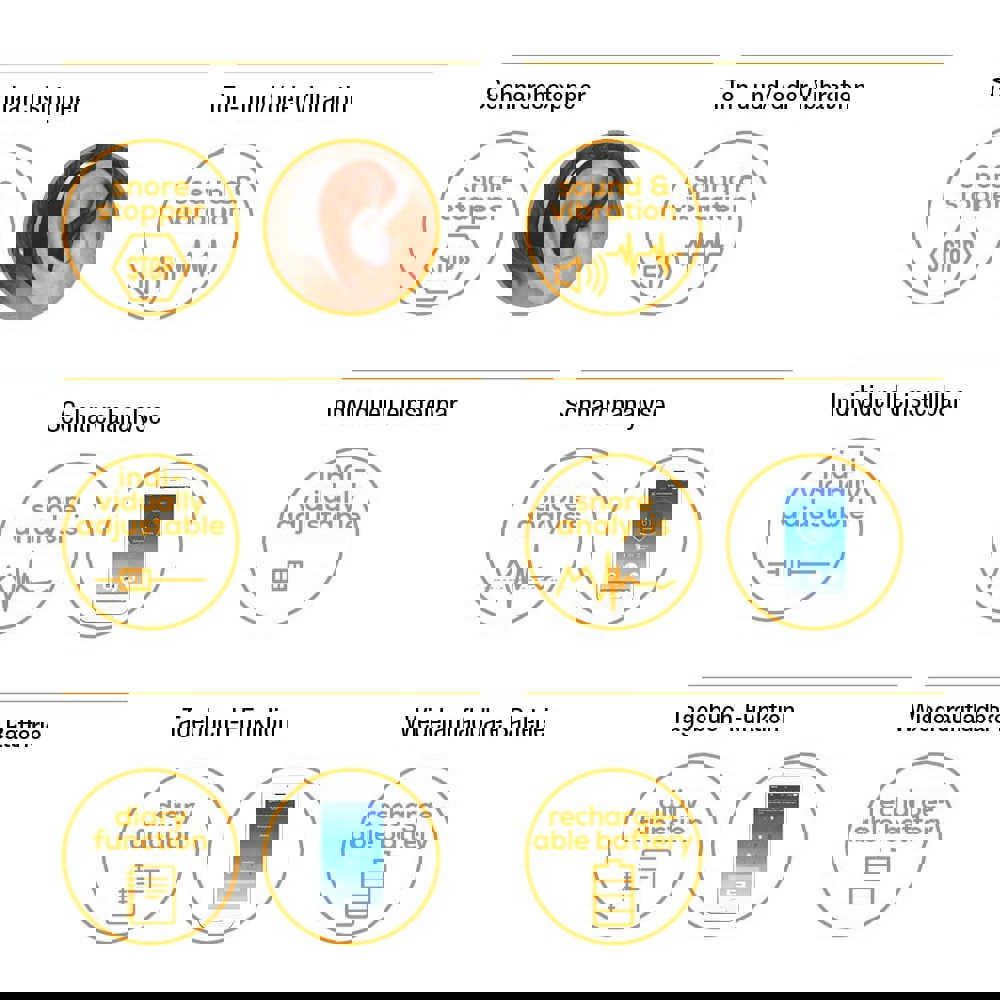 ხვრინვის შესაჩერებელი აპარატი Beurer SL 70, Snore Stopper, Black