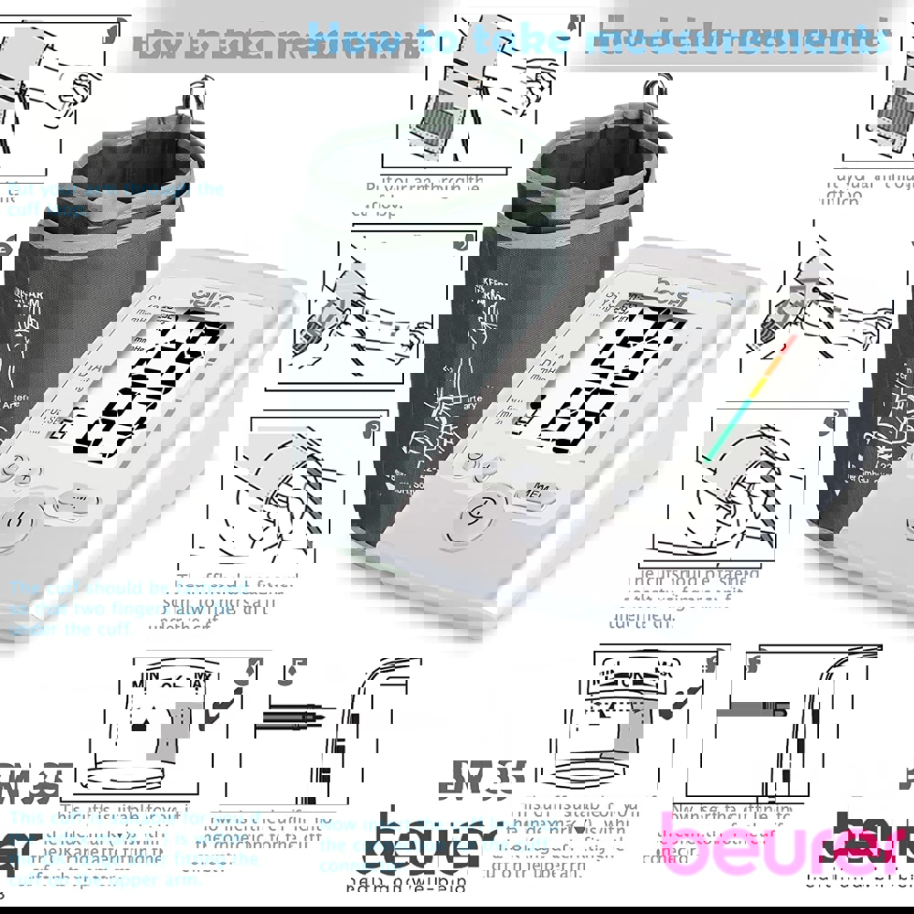 წნევის აპარატი მკლავის Beurer BM 35 White