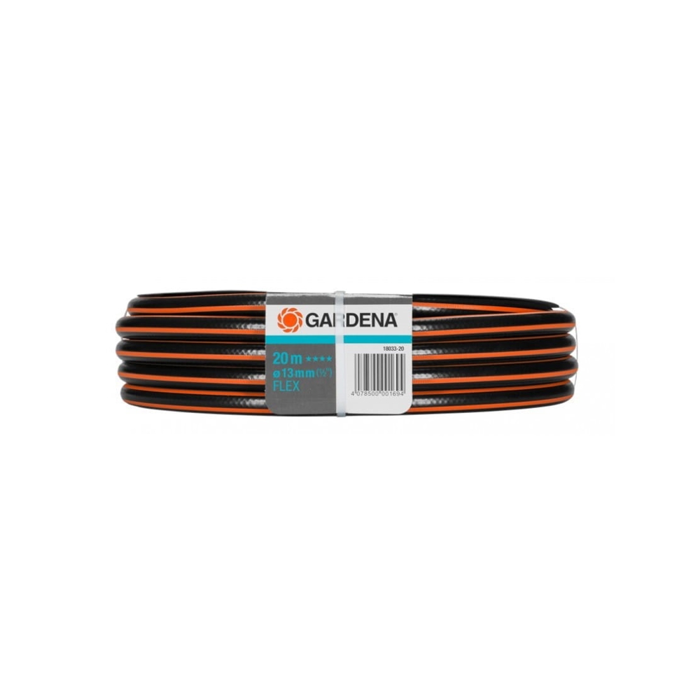 სარწყავი მილი Gardena Flex Hose 1/2", 20m, Black/Orange