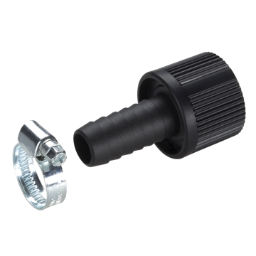 Gardena Suct. Hose Fitting 19mm 3/4", Black