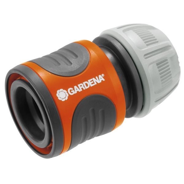 Gardena Hose Connector 13mm (1/2") - 15mm (5/8"), Grey/Orange