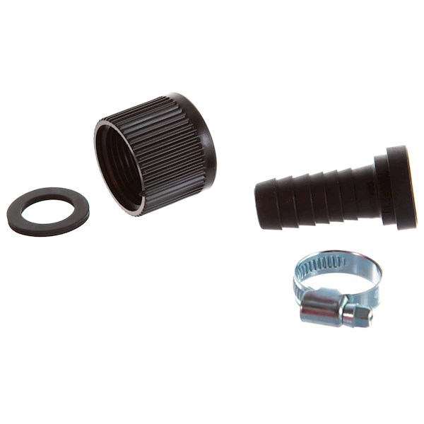 Gardena Suct. Hose Fitting 25mm 1", Black