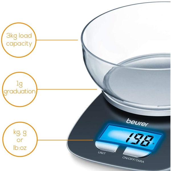 სამზარეულოს სასწორი Beurer KS 25, Kitchen Scale