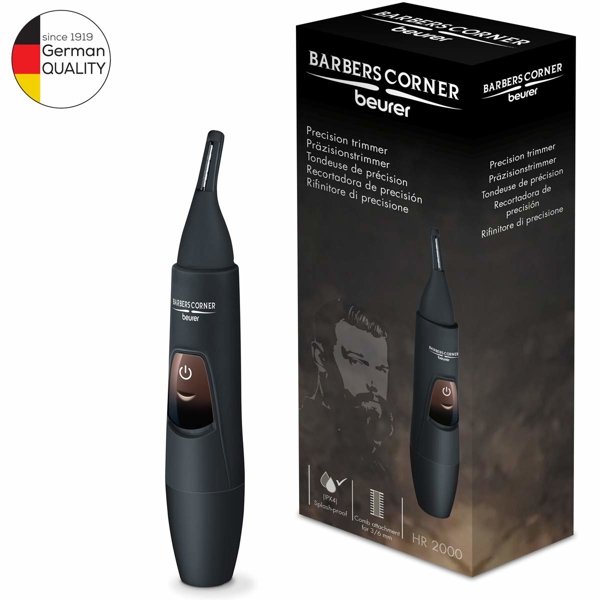 ტრიმერი Beurer HR 2000, Precision Trimmer, Black/Brown