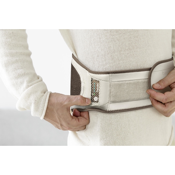 წელის თერმო ქამარი Beurer HK 72, Battery-Powered Wireless Heated Belt, Beige / brown