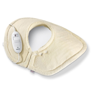 მხრების და კისრის გამათბობელი Beurer  HK 54, Cosy Shoulder And Neck Heat Pad, Beige