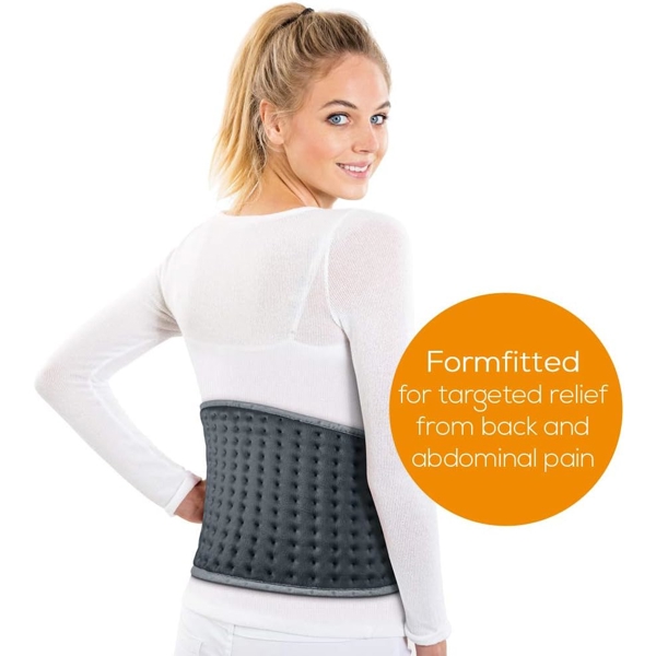 მუცლის და წელის გამათბობელი Beurer HK 49, Cosy Stomach And Back Heat Pad, Gray