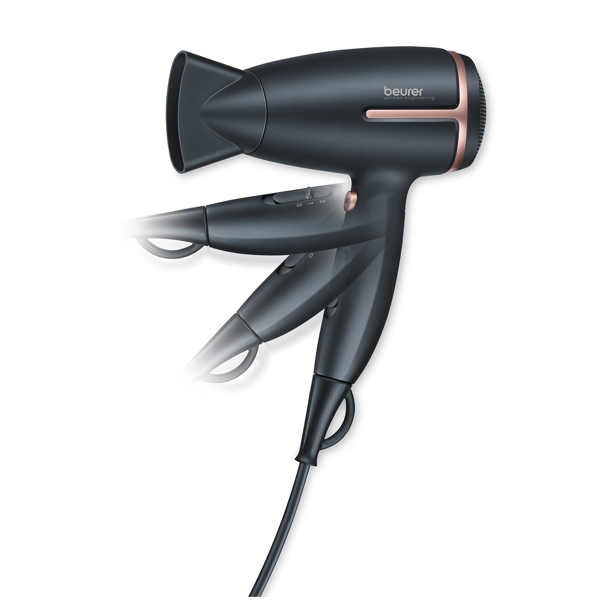 თმის საშრობი Beurer HC 25, 1600W, Travel Hair Dryer, Black