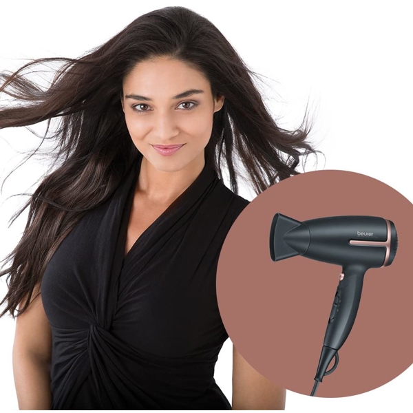 თმის საშრობი Beurer HC 25, 1600W, Travel Hair Dryer, Black