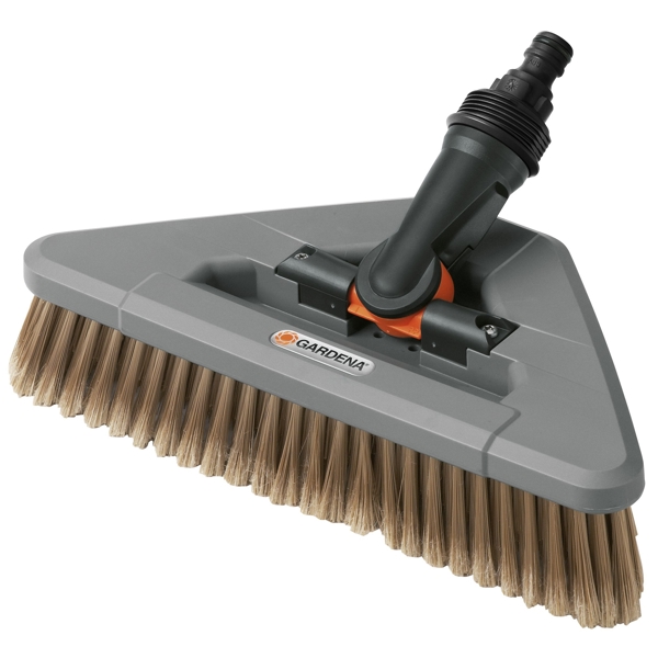 Gardena 05560-20.000.00, Wash Brush with Elbow Joint, Black