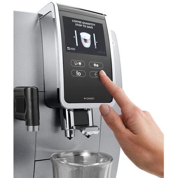 ყავის აპარატი Delonghi ECAM370.85.SB, 1450W, 1.8L, Coffee Machine, Black/Silver