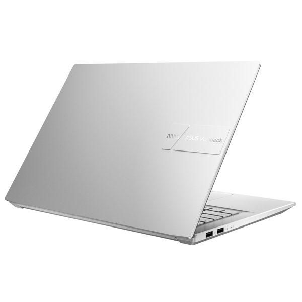 ნოუთბუქი Asus M3401QA-KM113 VivoBook Pro M3400 14" 2.8K, Ryzen 5 5600H, 8GB, 256GB SSD, Integrated, FreeDos, Silver