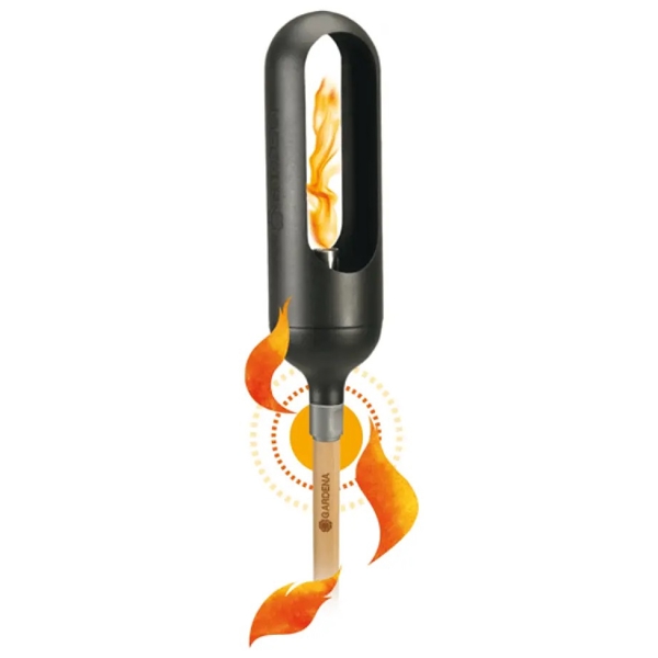 Gardena 11360-20.000.00, Torch Fireplace ClickUp, Black