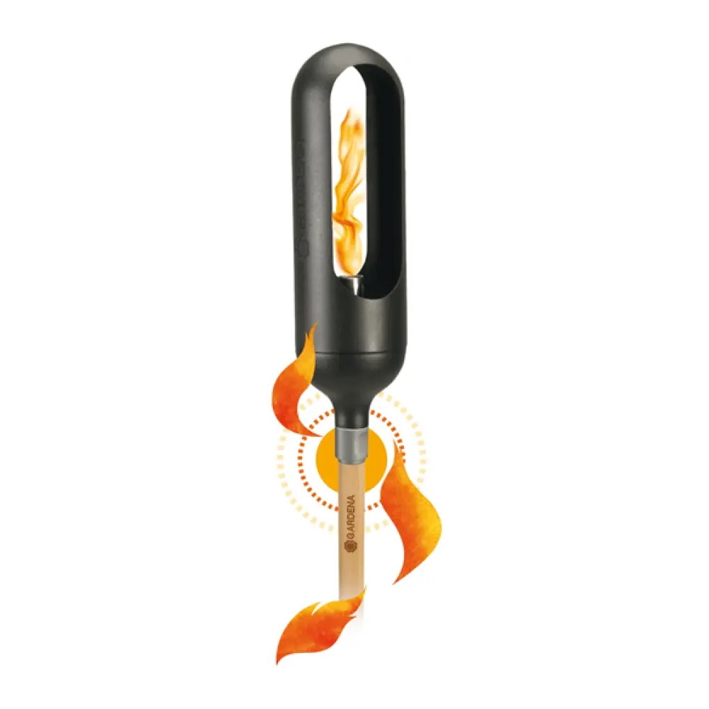 Gardena 11360-20.000.00, Torch Fireplace ClickUp, Black