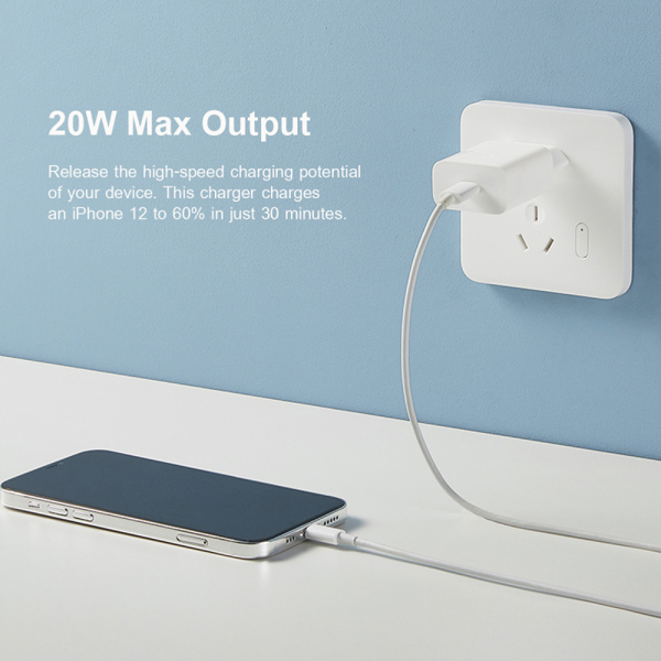 დამტენი Xiaomi BHR4927GL Mi 20W Charger, Type-C, White