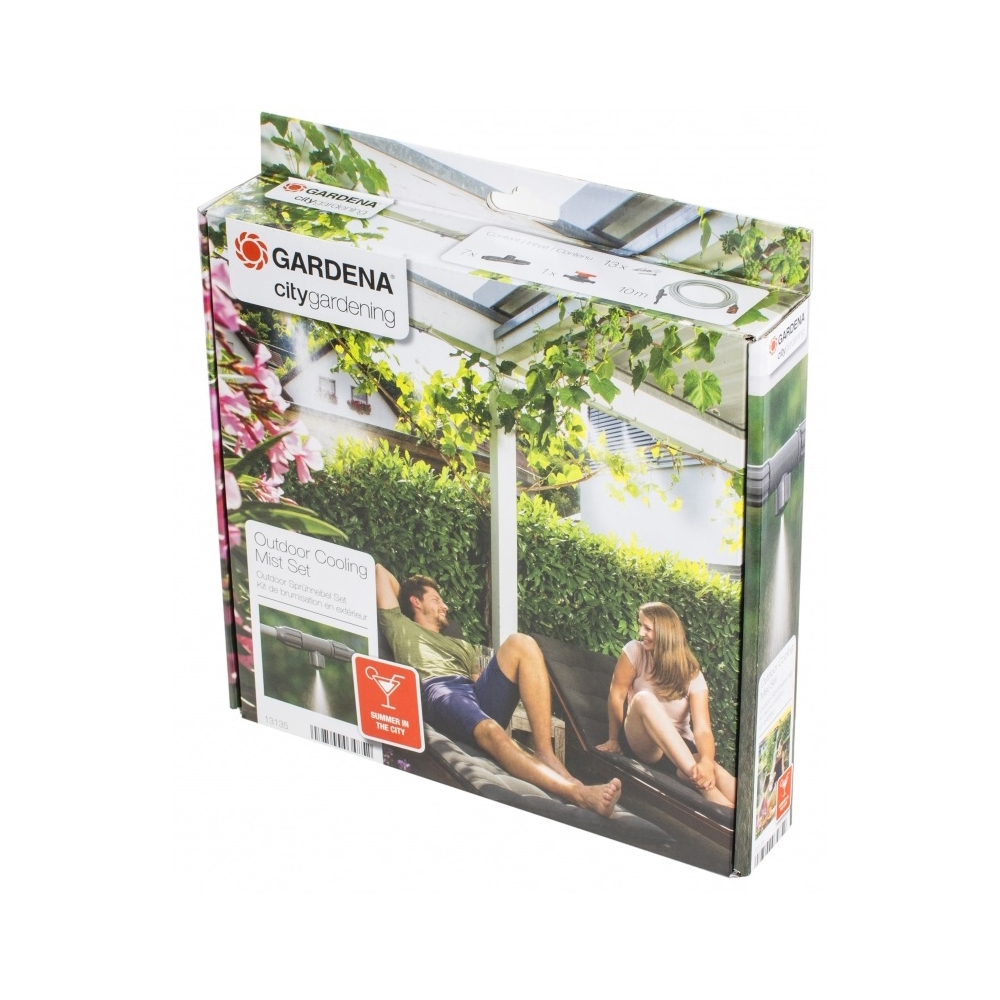 ნისლისებრი დაწვიმების კომპლექტი Gardena 13135-20.000.00, Cooling Mist Set, 10m