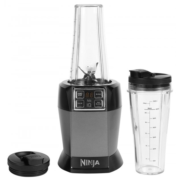 Ninja BN495EU, 100W, 0.7L, Blender, Black/Silver