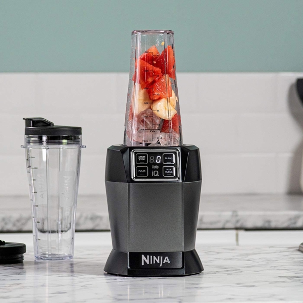 Ninja BN495EU, 100W, 0.7L, Blender, Black/Silver