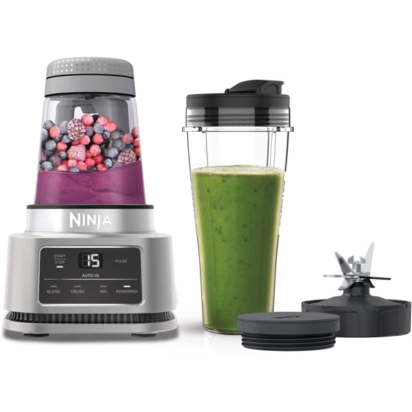 ბლენდერი Ninja CB100EU, 1100W, 0.7L, Blender 2in1, Black/Silver