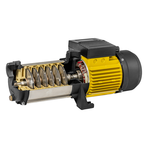 წყლის ტუმბო Vortex VKP SS 7-07 M 1,8kw, 116L/min, Water Pump Black/Yellow