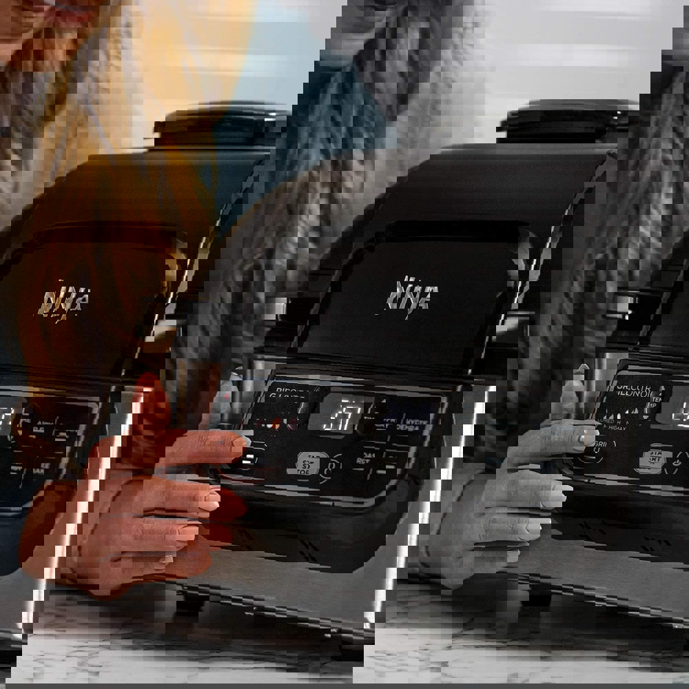 გრილი Ninja AG301EU, 1760W, 5.7L, Grill And Air Fryer, Black/Silver