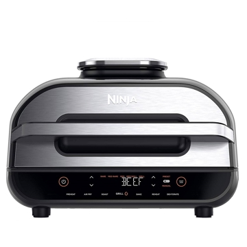 გრილი Ninja AG551EU, 2460W, 3.8L, Grill And Air Fryer, Black/Silver