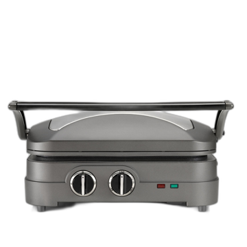 გრილი Cuisinart GR47E, 1600W, Griddle And Grill, Black/Silver