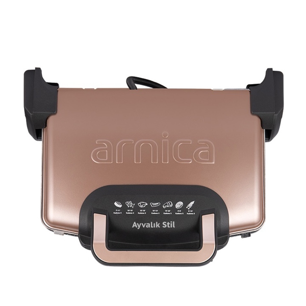 სენდვიჩის აპარატი Arnica GH26261 1750W, Sandwich Maker Gold