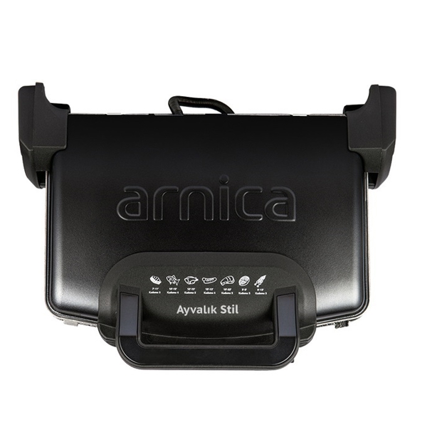 სენდვიჩის აპარატი Arnica GH26262, 1750W, Sandwich Maker Black