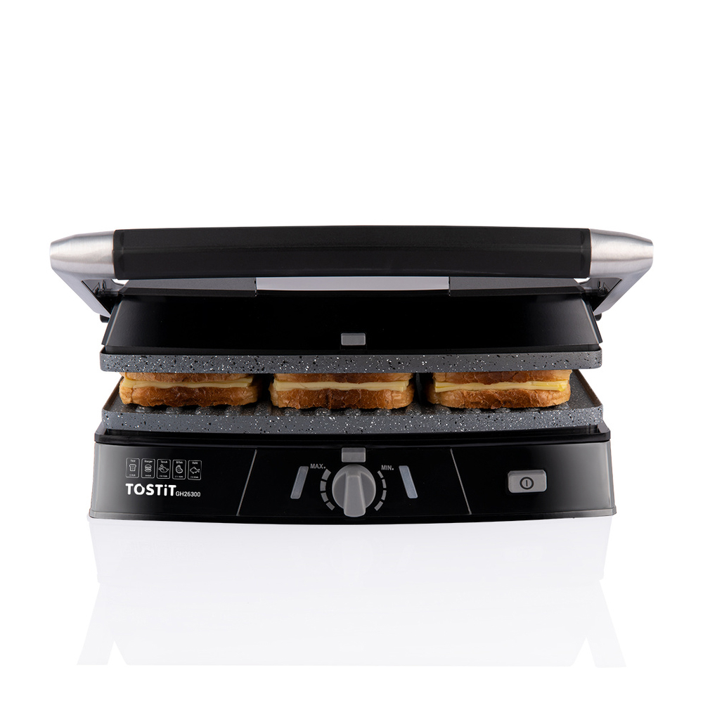 სენდვიჩის აპარატი Arnica GH26300, 1750W, Sandwich Maker Black