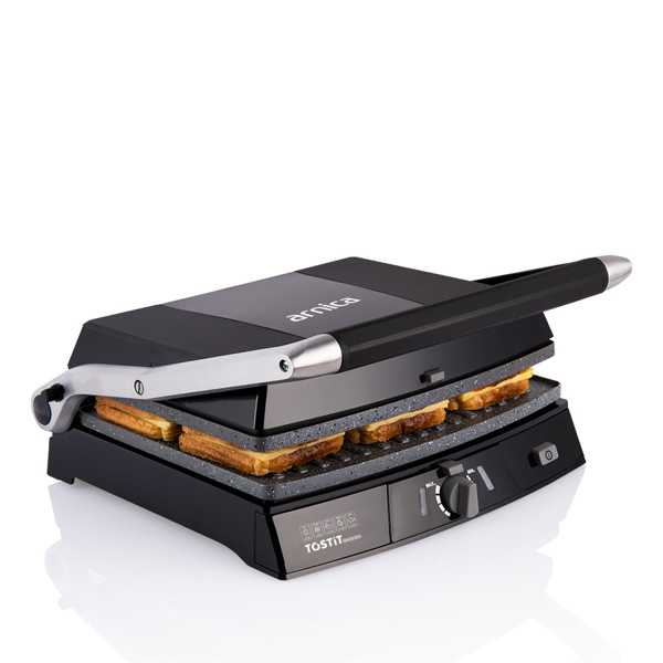 სენდვიჩის აპარატი Arnica GH26300, 1750W, Sandwich Maker Black