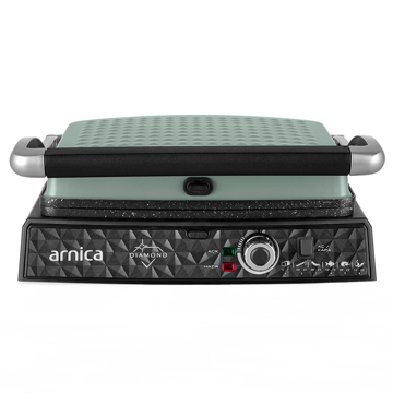 სენდვიჩის აპარატი Arnica T318, 2800W, Sandwich Maker Green