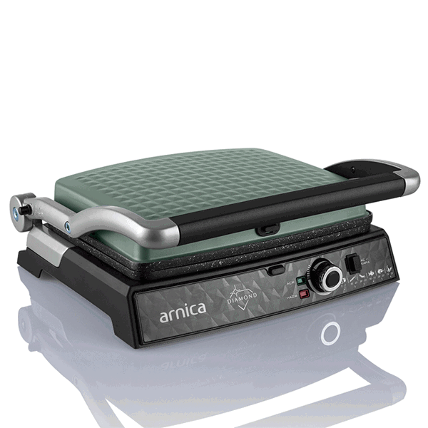 სენდვიჩის აპარატი Arnica T318, 2800W, Sandwich Maker Green