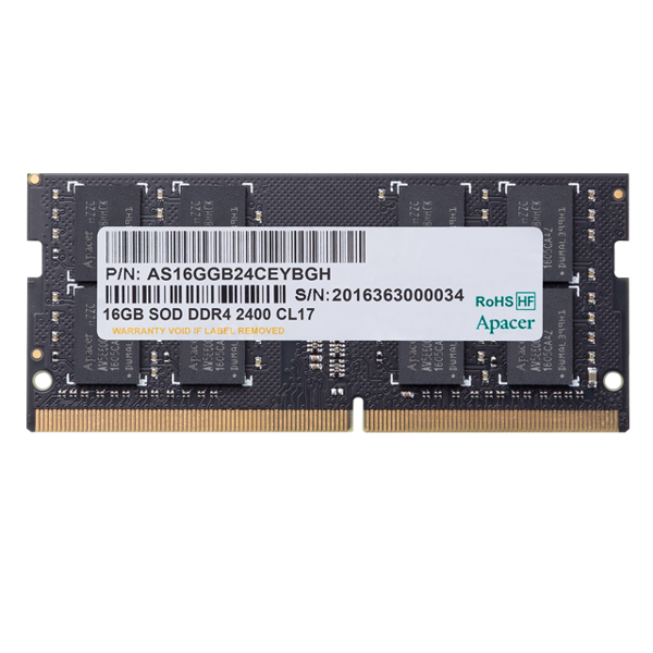 Apacer ES.16G21.GSH, RAM 16GB, DDR4 SODIMM, 3200MHz