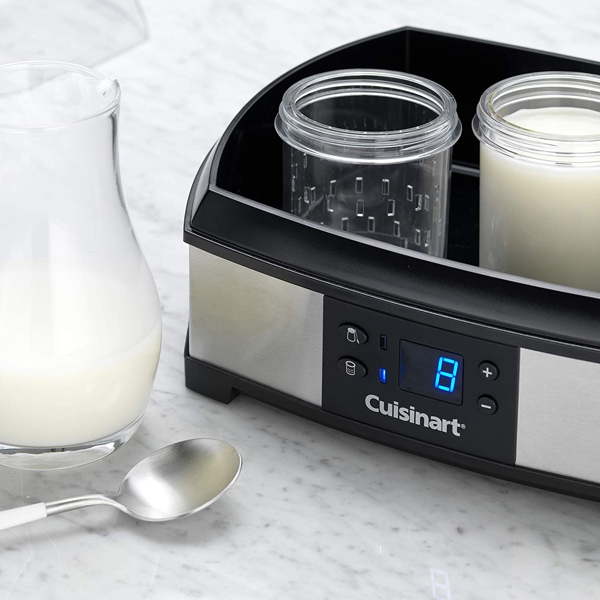 იოგურტის და ყველის აპარატი Cuisinart YM400E, 40W, 25ML, Yoghurt And Cheese Maker, Black/Silver