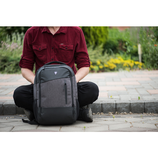 ნოუთბუქის ჩანთა 2E 2E-BPN9086GB, 16", Backpack, Gray/Black