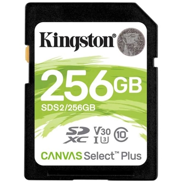 მეხსიერების ბარათი Kingston SDS2/256GB, 256GB, SDXC, C10, UHS-I, U3, Black