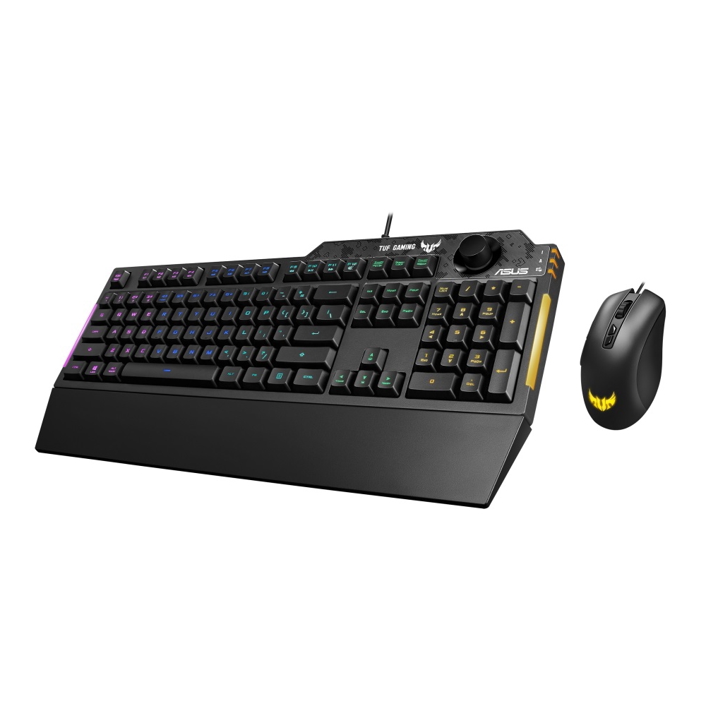  Asus 90MP02A0-BCUA00, RGB, Wired, USB, Gaming Keyboard And Mouse, Black