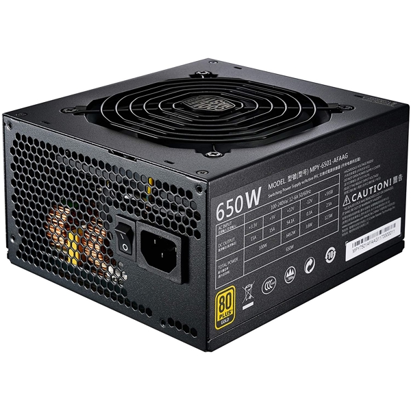 კვების ბლოკი Cooler Master MPY-6501-AFAAG-EU, 650W, Power Supply, Black