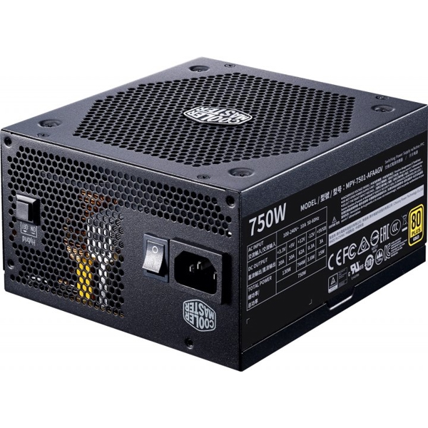 კვების ბლოკი Cooler Master MPY-7501-AFAAGV-EU, 750W, Power Supply, Black