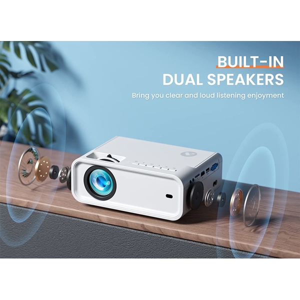 პროექტორი Vantop SUNSPARK 500W Mini Projector, 1280x720, 4000lm, 10000:1, White