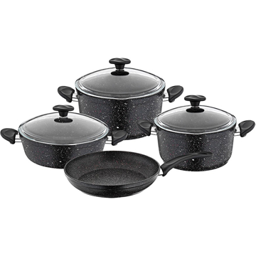 Kumtel KUMTEL NT7 PC 4pcs Set, Black