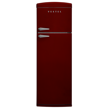 მაცივარი Vestel RS455 313L, A+, Semidry, Refrigerator, Retro Bordo