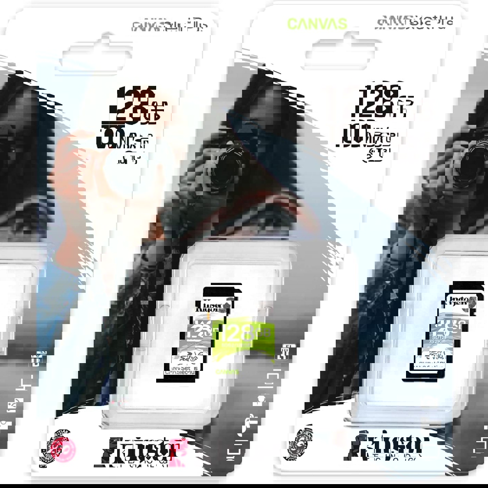 მეხსიერების ბარათი Kingston SDS2/128GB, 128GB, SDS2, V30, UHS-I, U3, Black