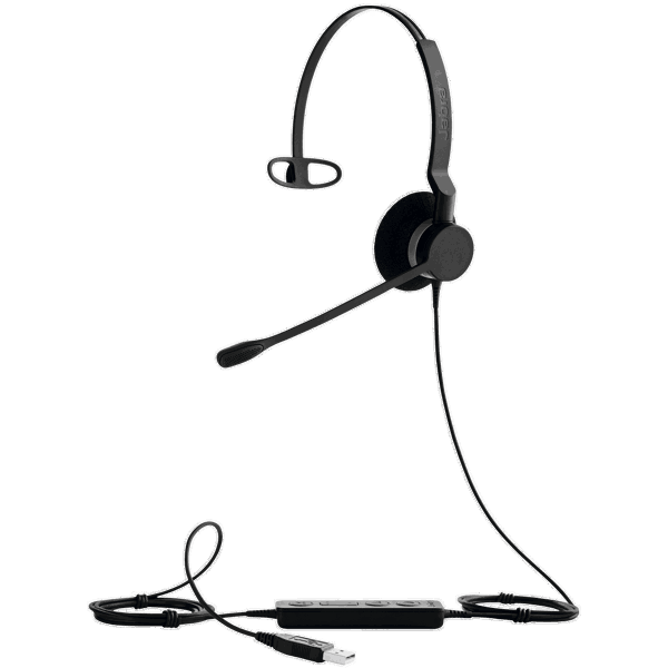 ყურსასმენი Jabra 2393-823-109 BIZ 2300 MS Mono Headset, Wired, USB, Black